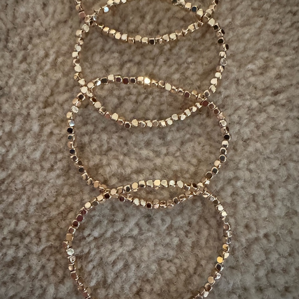 J. Crew Factory Tiny Bead Stretch Bracelets